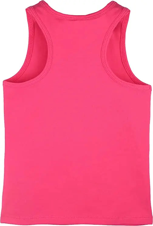 Girls cotton basic solid racerbank tanktop; best for baby girl clothes & christmas gift ideas