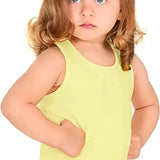 Girls cotton basic solid racerbank tanktop; best for baby girl clothes & christmas gift ideas