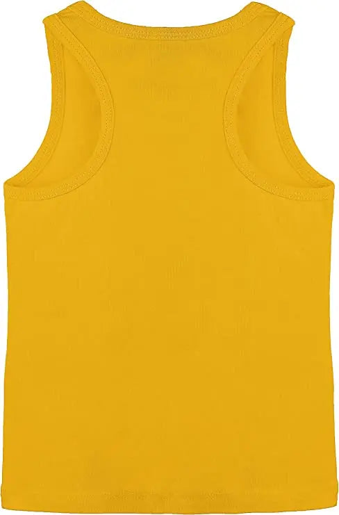 Girls cotton basic solid racerbank tanktop; best for baby girl clothes & christmas gift ideas