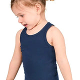 Girls cotton basic solid racerbank tanktop; best for baby girl clothes & christmas gift ideas