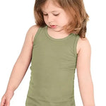 Girls cotton basic solid racerbank tanktop; best for baby girl clothes & christmas gift ideas