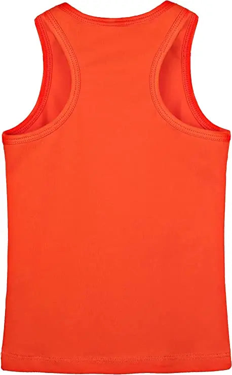 Girls cotton basic solid racerbank tanktop; best for baby girl clothes & christmas gift ideas