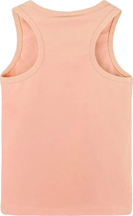 Girls cotton basic solid racerbank tanktop; best for baby girl clothes & christmas gift ideas