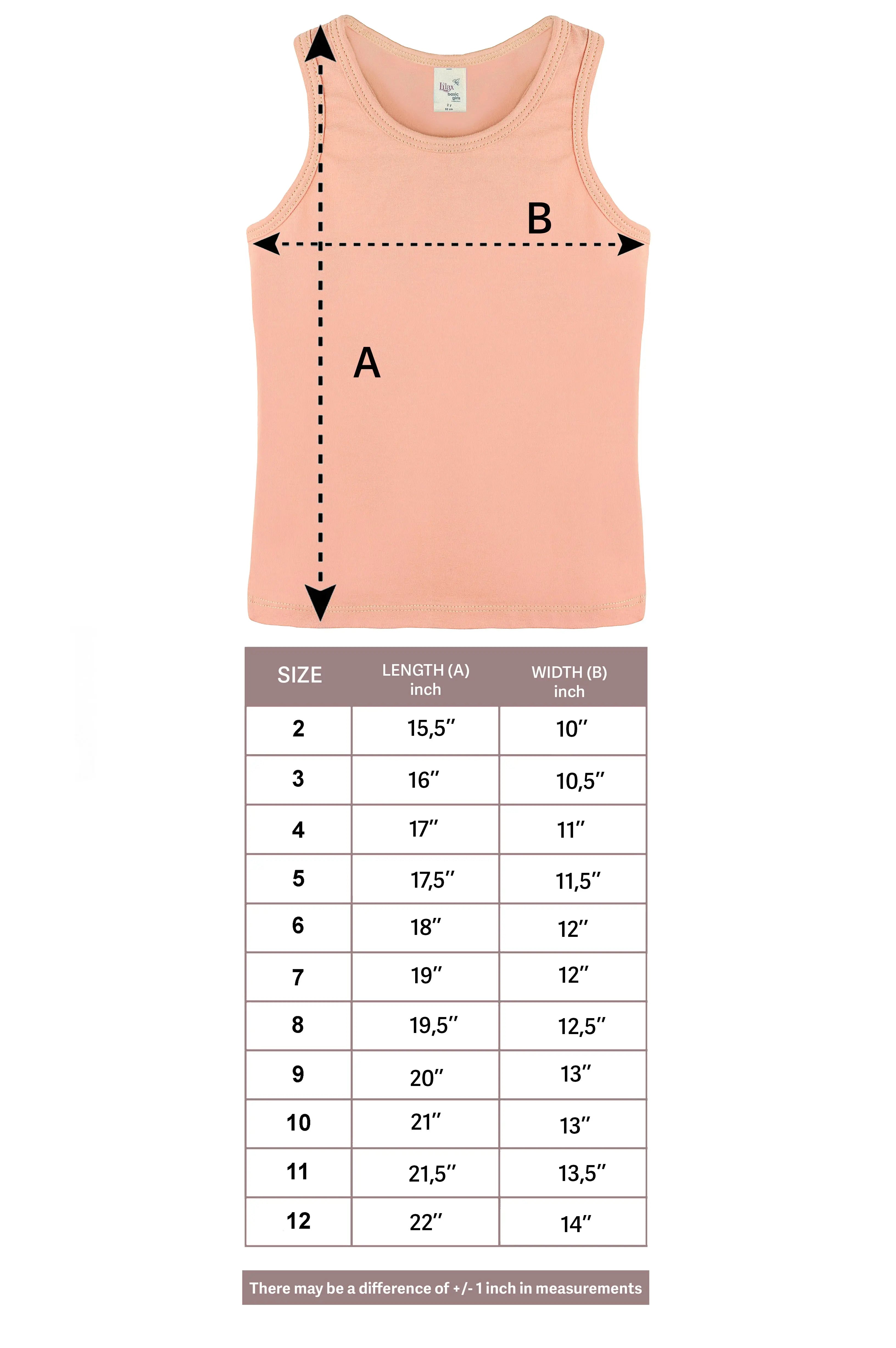 Girls cotton basic solid racerbank tanktop; best for baby girl clothes & christmas gift ideas