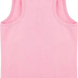 Girls cotton basic solid racerbank tanktop; best for baby girl clothes & christmas gift ideas