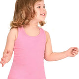 Girls cotton basic solid racerbank tanktop; best for baby girl clothes & christmas gift ideas