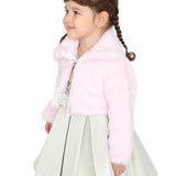 Girls Cozy Faux Fur Bolero Jacket Shrug Flower Girl Dress Coat