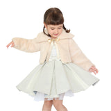 Girls Cozy Faux Fur Bolero Jacket Shrug Flower Girl Dress Coat