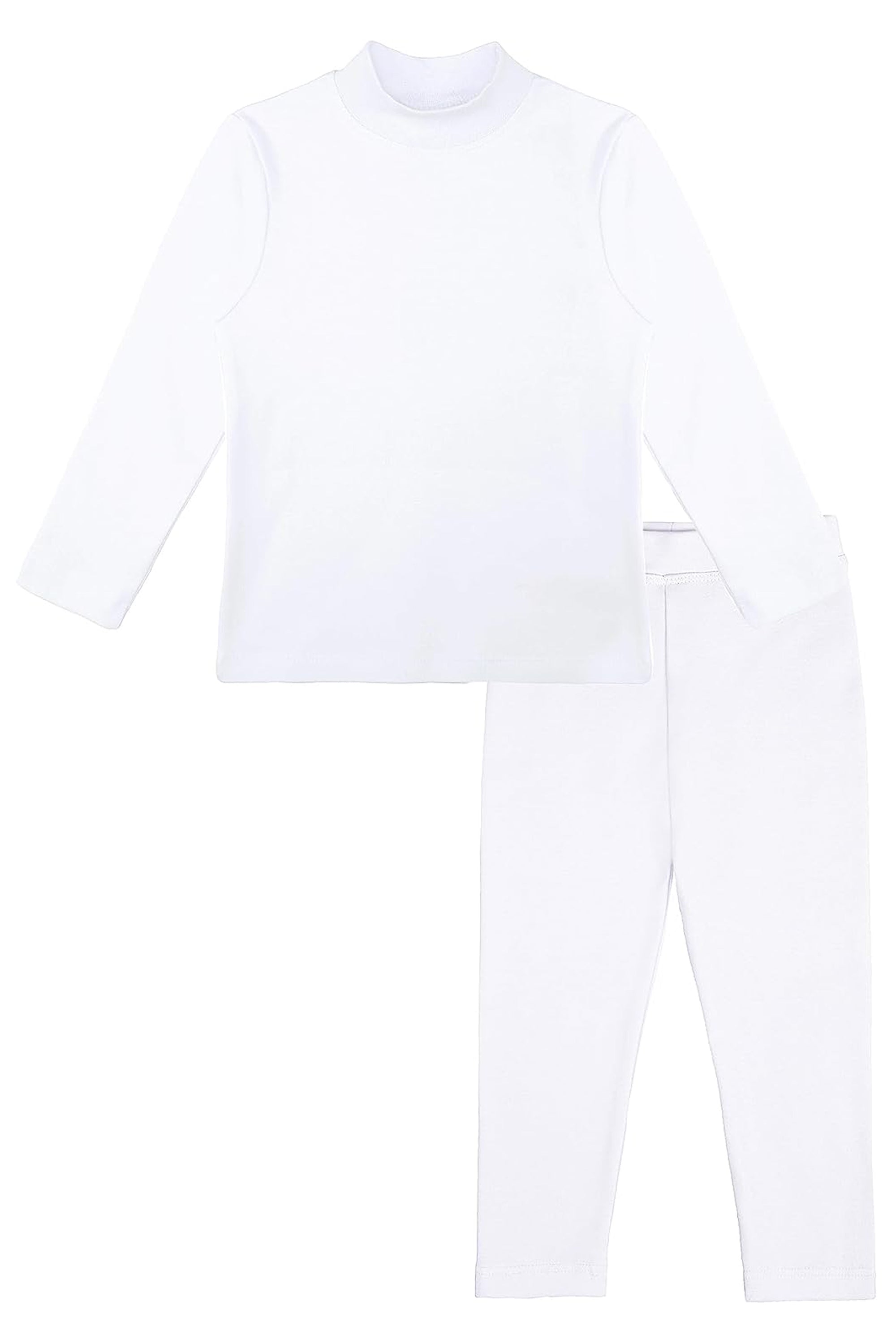 Girls Thermal Underwear Set (10/12, White)