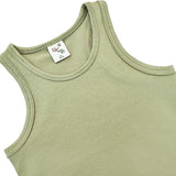 Girls' Soft Solid Cotton Blend Racerback Tank Top / 11-12 Years LILAX