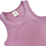 Girls' Soft Solid Cotton Blend Racerback Tank Top / 11-12 Years LILAX