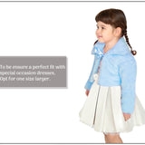 Girls Cozy Faux Fur Bolero Jacket Shrug Flower Girl Dress Coat