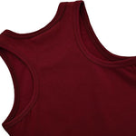 Girls' Soft Solid Cotton Blend Racerback Tank Top / 11-12 Years LILAX