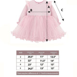 Girl Butterfly Wing Long Sleeve Tulle Party Princess Dress