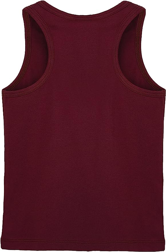 Girls' Soft Solid Cotton Blend Racerback Tank Top / 11-12 Years LILAX