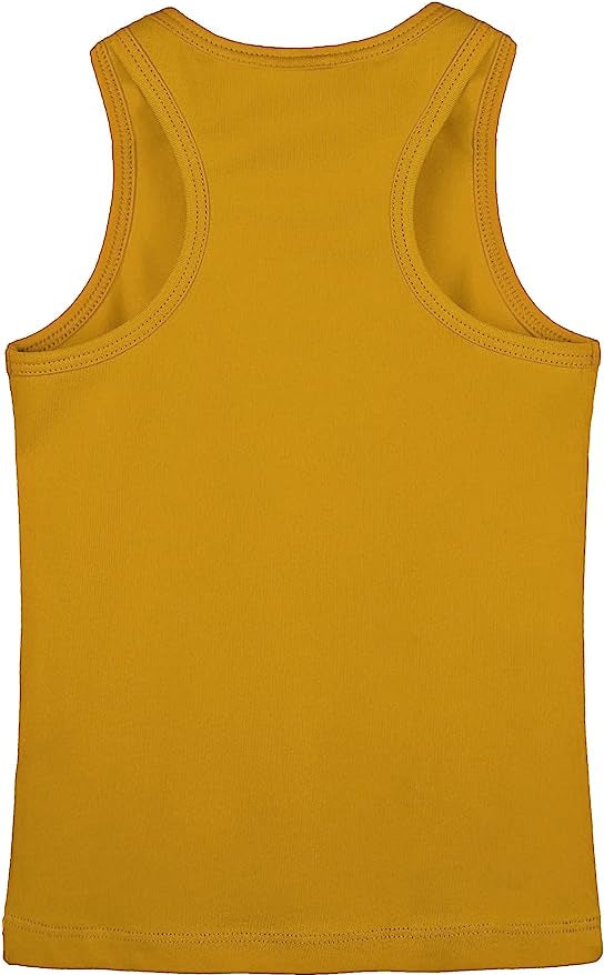 Girls' Soft Solid Cotton Blend Racerback Tank Top / 11-12 Years LILAX