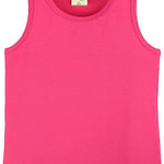 Girls' Soft Solid Cotton Blend Racerback Tank Top / 11-12 Years LILAX