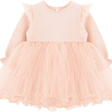 Girl Butterfly Wing Long Sleeve Tulle Party Princess Dress