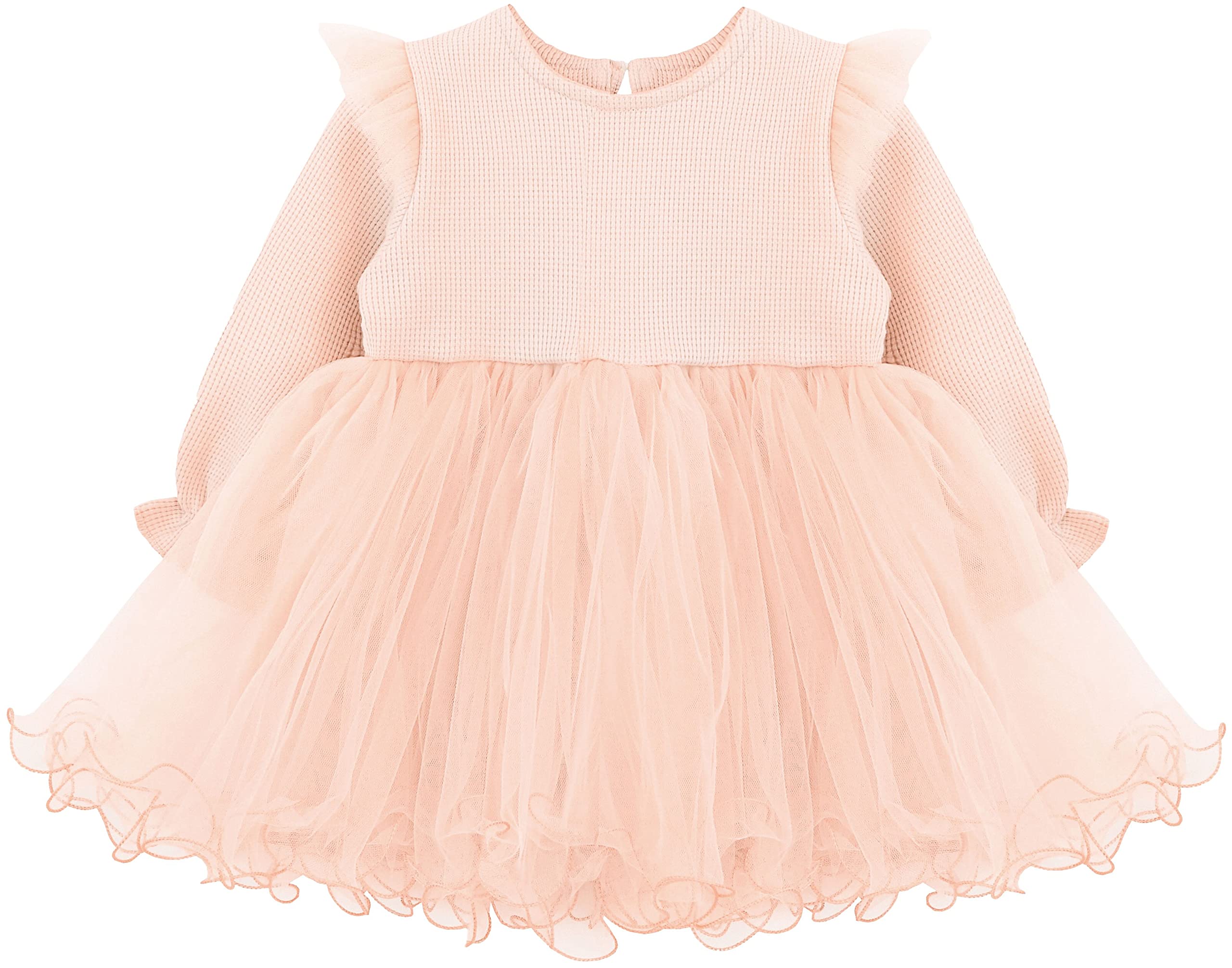 Girl Butterfly Wing Long Sleeve Tulle Party Princess Dress