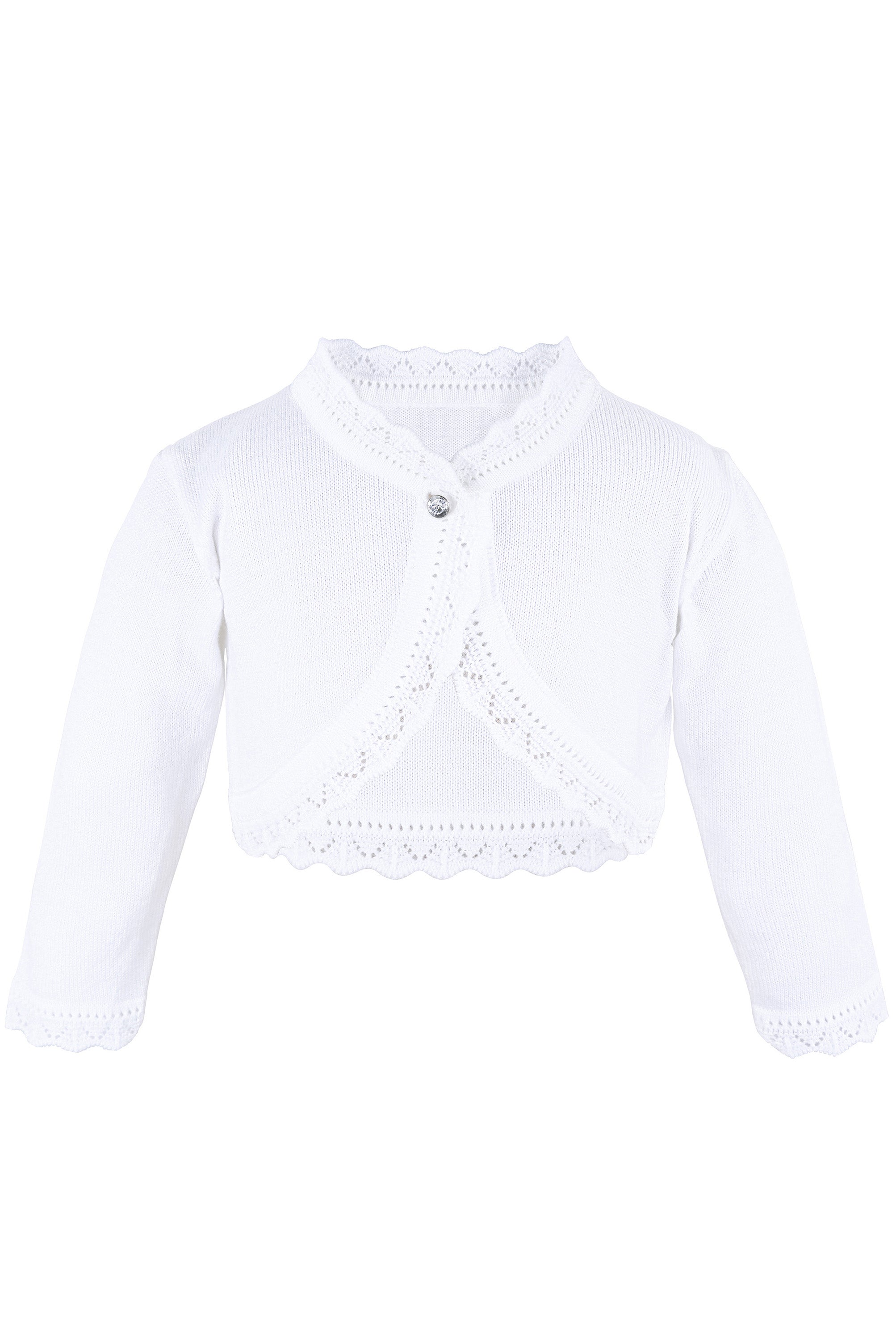 Girls' Bolero Cardigan Shrug Knit Long Sleeve Button Closure