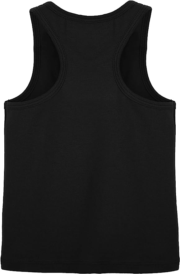 Girls' Soft Solid Cotton Blend Racerback Tank Top / 11-12 Years LILAX