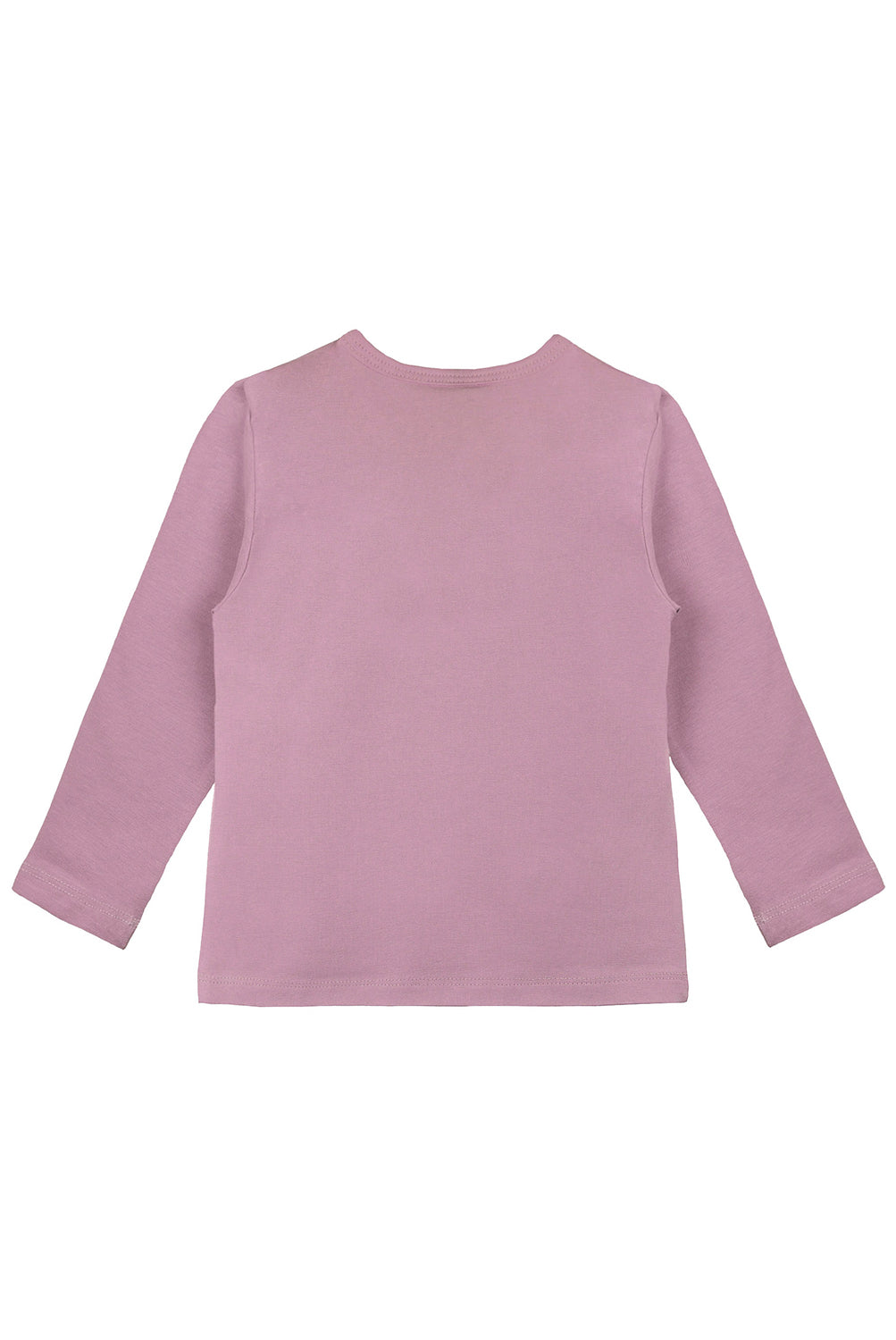 Girls' Basic Crewneck Long Sleeve Cotton T-Shirt / Toddler LILAX