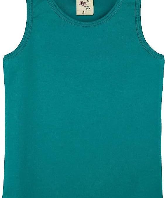 Girls cotton basic solid racerbank tanktop; best for baby girl clothes & christmas gift ideas