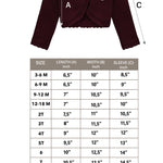 Girls' Bolero Cardigan Shrug Knit Long Sleeve Button Closure LILAX