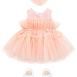 Enchanting Tulle Princess Tutu Bridal Ensemble with Coordinating Shoes and Headband LILAX