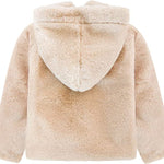 Cozy Girls' Hooded Jacket Faux Fur Winter Coat LILAX