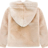 Cozy Girls' Hooded Jacket Faux Fur Winter Coat LILAX