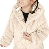 Cozy Girls' Hooded Jacket Faux Fur Winter Coat LILAX