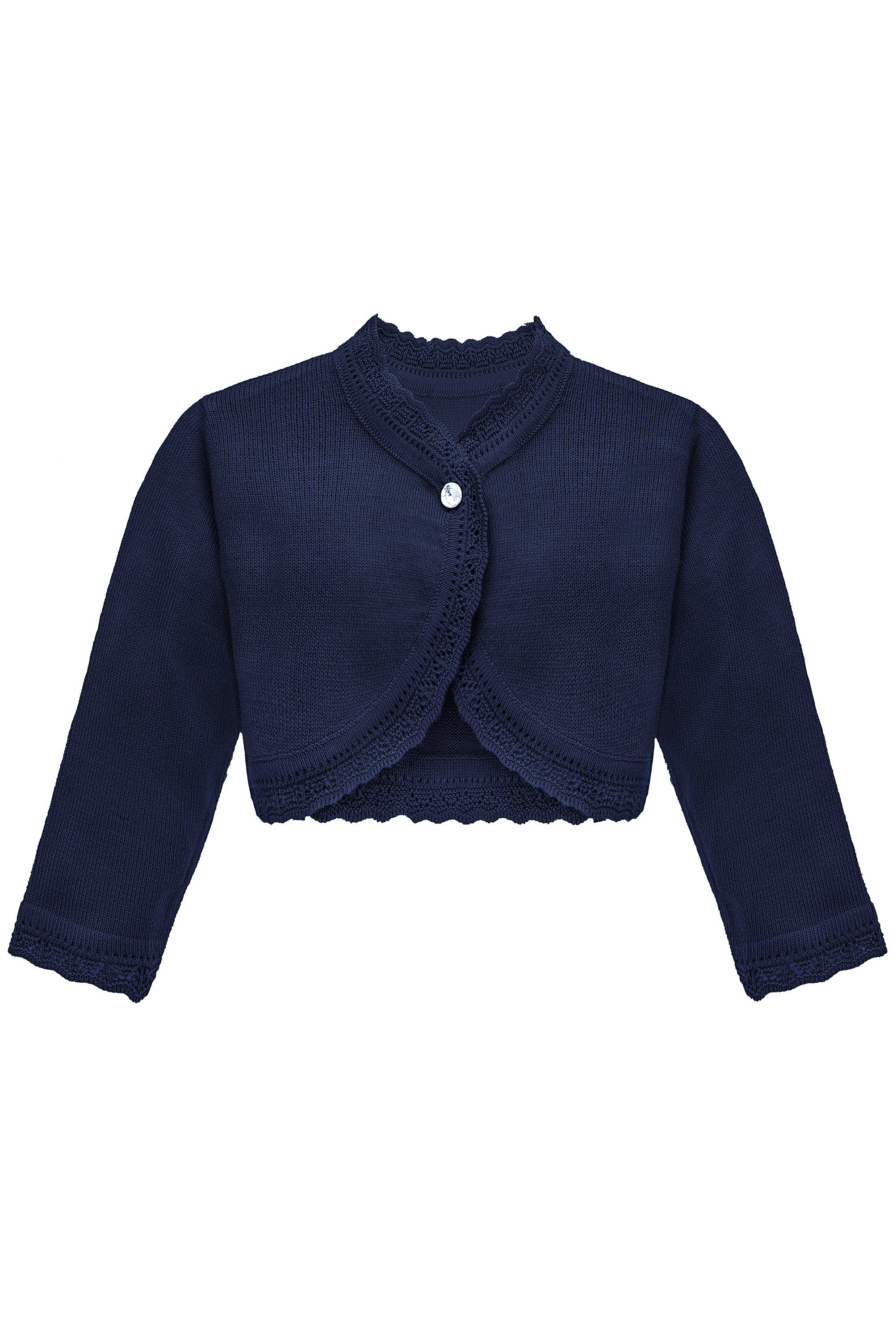 Girls' Bolero Cardigan Shrug Knit Long Sleeve Button Closure