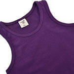 Girls' Soft Solid Cotton Blend Racerback Tank Top / 11-12 Years LILAX