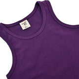 Girls' Soft Solid Cotton Blend Racerback Tank Top / 11-12 Years LILAX