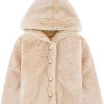 Cozy Girls' Hooded Jacket Faux Fur Winter Coat LILAX