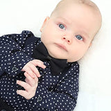 Formal Gentlemen's 4-Piece Set: Vest - Pants - Bowtie and Schoulders Strap Ensemble for Baby Boys LILAX