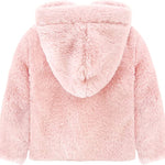 Cozy Girls' Hooded Jacket Faux Fur Winter Coat LILAX