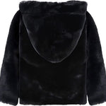 Cozy Girls' Hooded Jacket Faux Fur Winter Coat LILAX