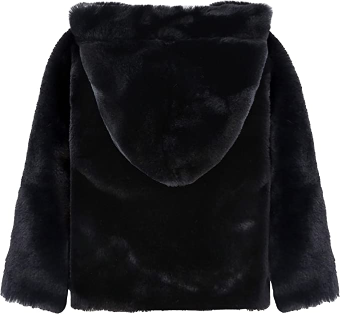 Cozy Girls' Hooded Jacket Faux Fur Winter Coat LILAX