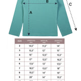 Girls' Basic Mock Turtleneck Long Sleeve Cotton Solid T-Shirt / 5 to 8 Years LILAX