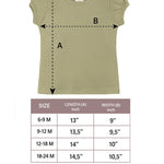 Baby Girls' Basic Short Puff Sleeve Round Neck T-Shirt / 12 to 24 Months LILAX