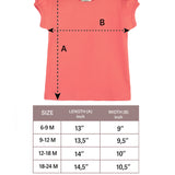 Baby Girls' Basic Short Puff Sleeve Round Neck T-Shirt / 6 to 12 Months LILAX