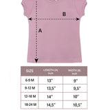 Baby Girls' Basic Short Puff Sleeve Round Neck T-Shirt / 12 to 24 Months LILAX