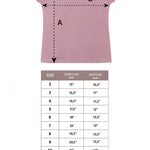 Girls' Basic Cotton T-Shirt  Short Puff Sleeve Crewneck / 8 to 10 LILAX