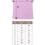 Girls' Basic Cotton T-Shirt  Short Puff Sleeve Crewneck / 8 to 10 LILAX