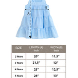 Little Girls' Layered Sundress - 100% Cotton Toddler Easter or Summer Dress LILAX