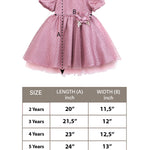 Little Girl's Sparkly Tulle Dress, Elegant Princess Dress LILAX