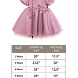 Little Girl's Sparkly Tulle Dress, Elegant Princess Dress LILAX