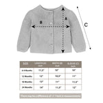 Baby Girl Knit Cardigan Long Sleeve Sweater LILAX